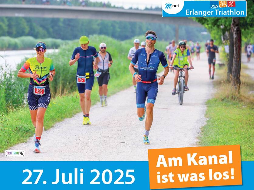M-net Erlanger Triathlon 27.07.25 - Plakat