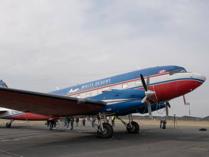 Flugzeug Basler BT-67 der Firma Bell Geospace Ltd