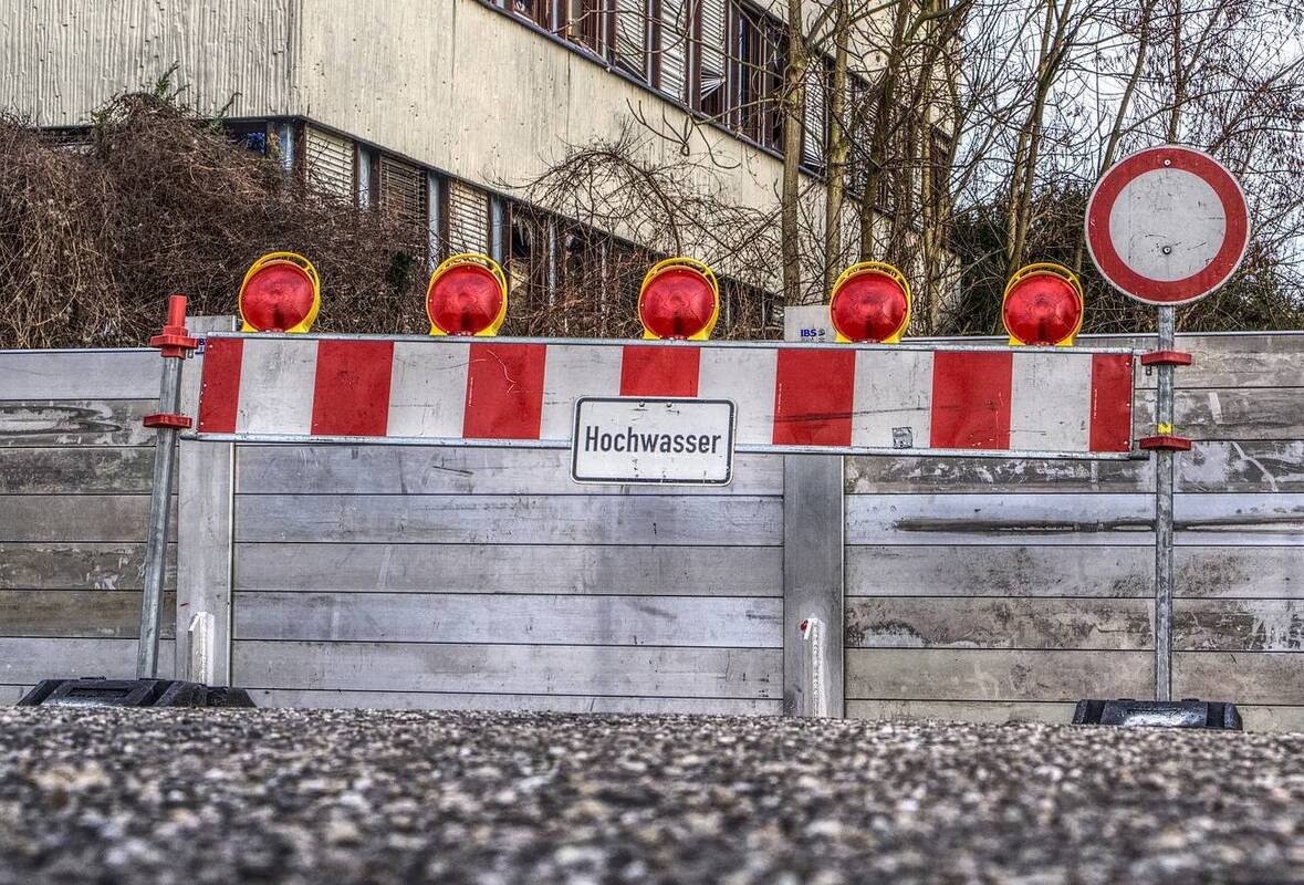 Hochwasser (Symbolbild)