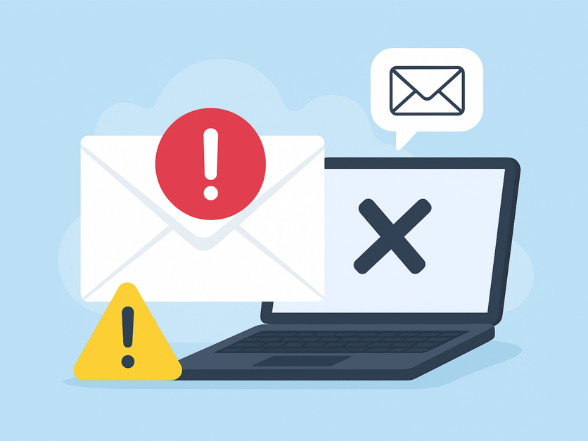 Störung im E-Mail-Verkehr - Symbolbild