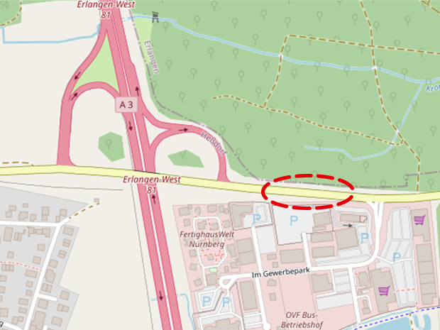 Baustelle St2240/BAB3 bei Heßdorf - Fahrbahnsanierung 11./12.12.2025 