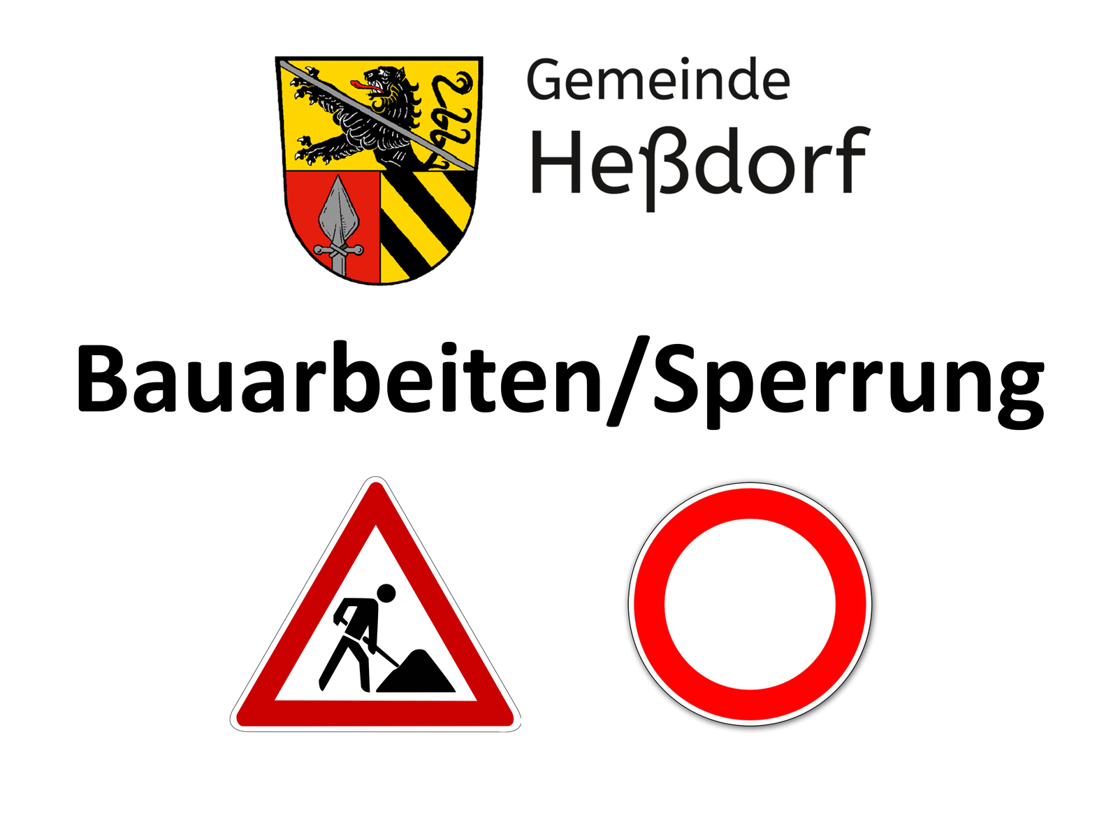 Glasfaserausbau: Halbseitige Sperrungen in Heßdorf und Großenseebach noch bis 30.10.2023
