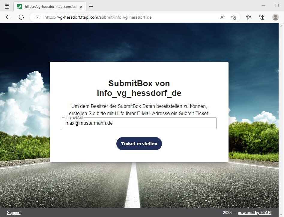 FTAPI Submit-Box 