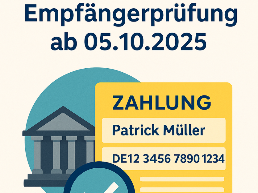 Zahlungsverkehr Prüfung IBAN Empfänger