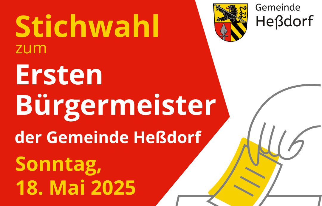 Bürgermeisterstichwahl in Heßdorf am 18.05.2025