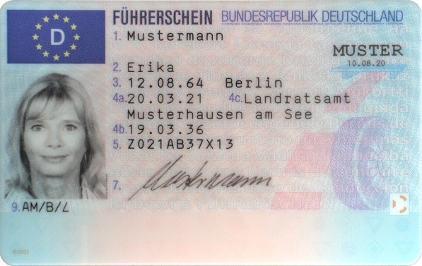 EU-Führerschein Muster