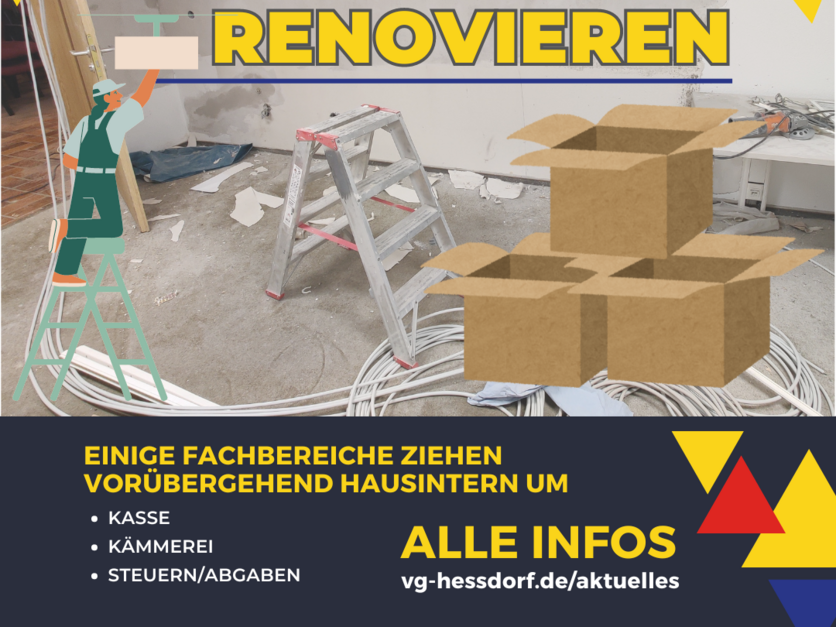 Renovierung Finanzverwaltung und hausinterne Umzüge - Info