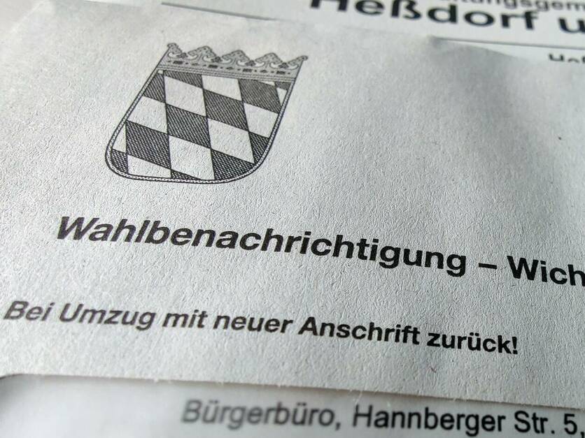 Wahlbenachrichtigung per Briefpost