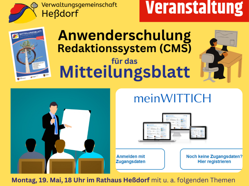 Schulung Redaktionssystem (CMS) Mitteilungsblatt