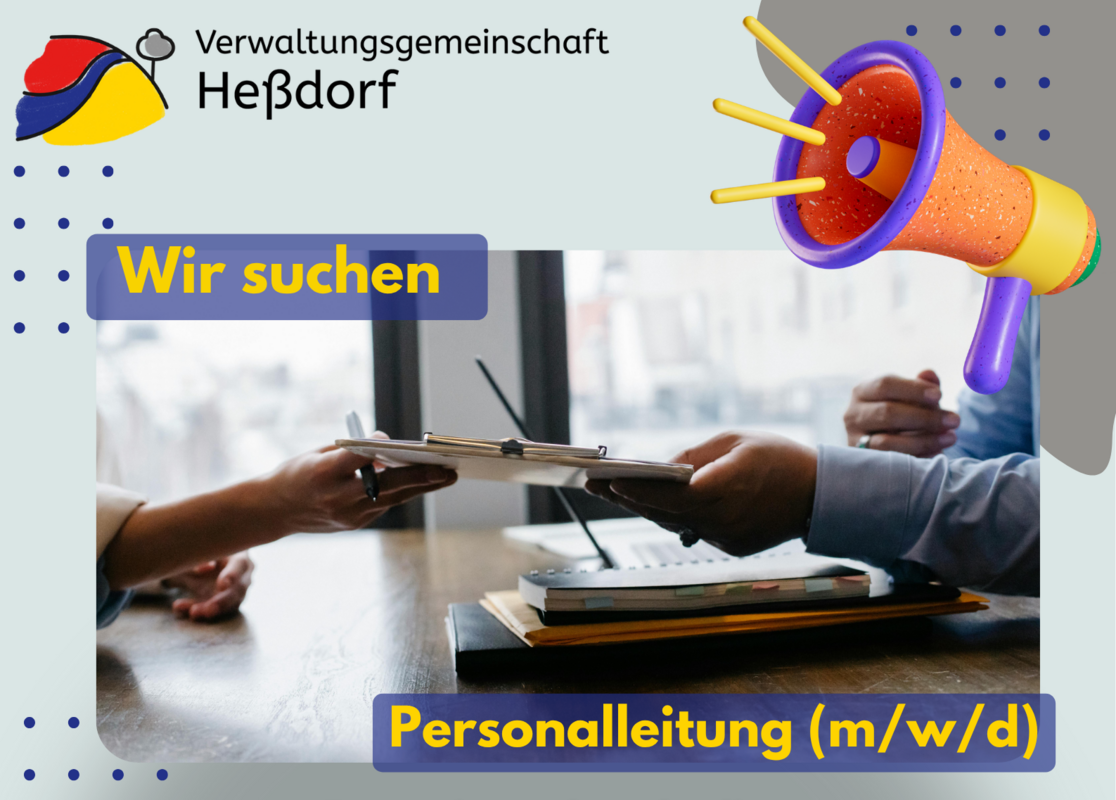 Stellenausschreibung Leitung Personalamt VG Heßdorf