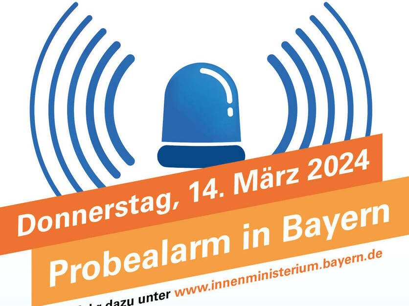 Probealarm in Bayern am 14.03.2024 - Logo