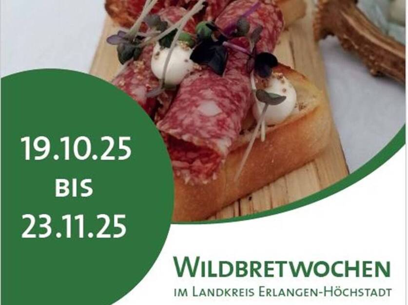 Wildbretwochen 2025 im Landkreis Erlangen-Höchstadt - Titelbild der Broschüre