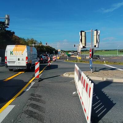 Auch die Abfahrt von der Autobahn an der Anschlussstelle in Heßdorf (von Höchstadt kommend in Richtung Nürnberg) wird zeitweise offenbar nicht möglich sein.