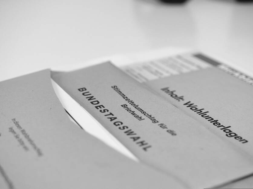 Wahlunterlagen Bundestagswahl