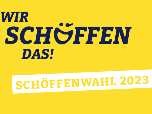 Schöffenwahl 2023 - Plakat