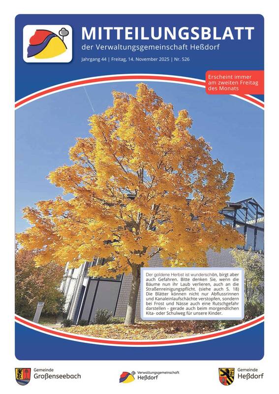 Mitteilungsblatt November 2025 - Titelbild