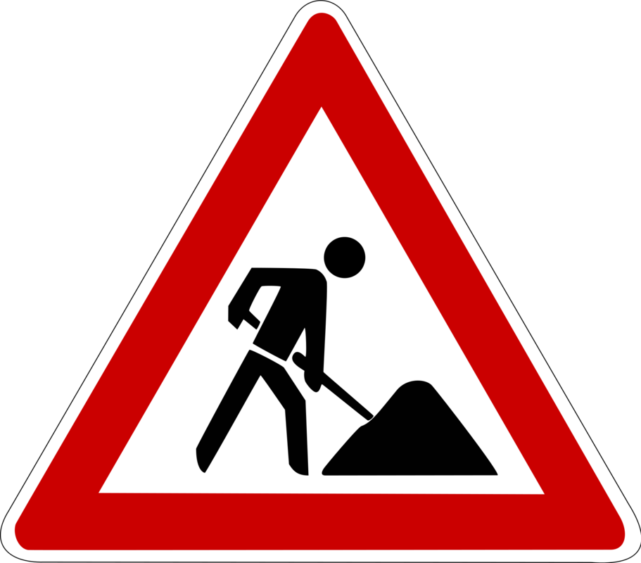 Verkehrszeichen Baustelle