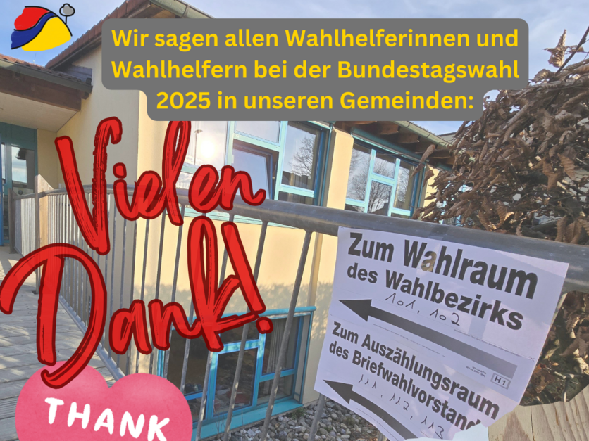 Dank an Wahlhelfer - Bundestagswahl 2025