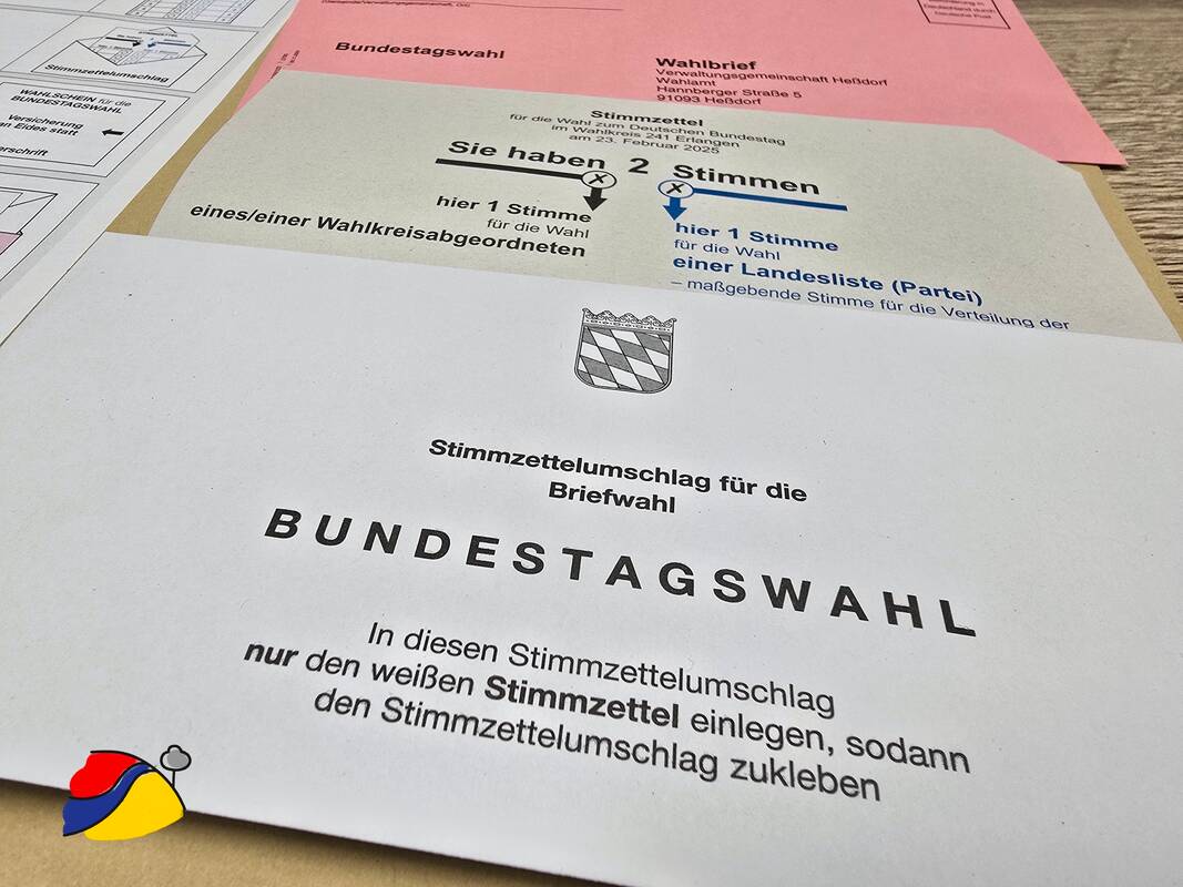 Bundestagswahl 2025 - Briefwahlunterlagen