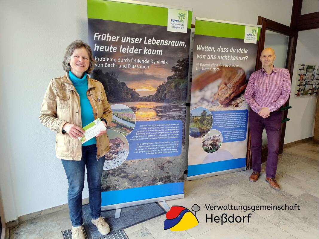 Austellungseröffnung "Amphibien" vom BUND Naturschutz im Rathauß Heßdorf am 02.04.2024