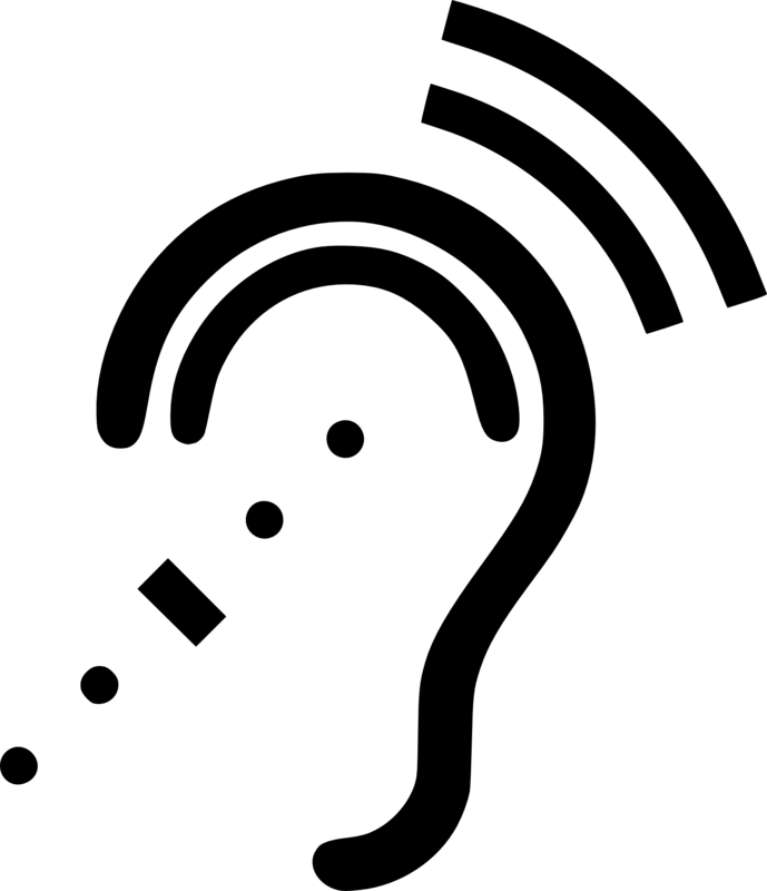 Hören, Höranlage, Hörgerät - Symbolbild