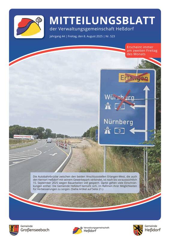 Mitteilungsblatt August 2025 - Titelbild