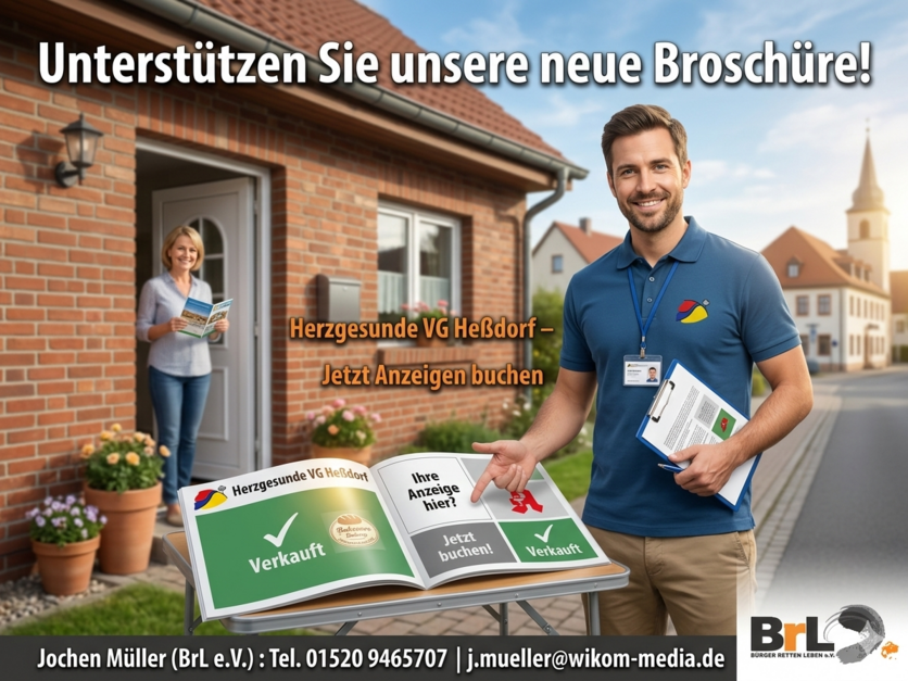Anzeigenverkauf Bürger-Info-Broschüre "Herzgesunde VG Heßdorf"