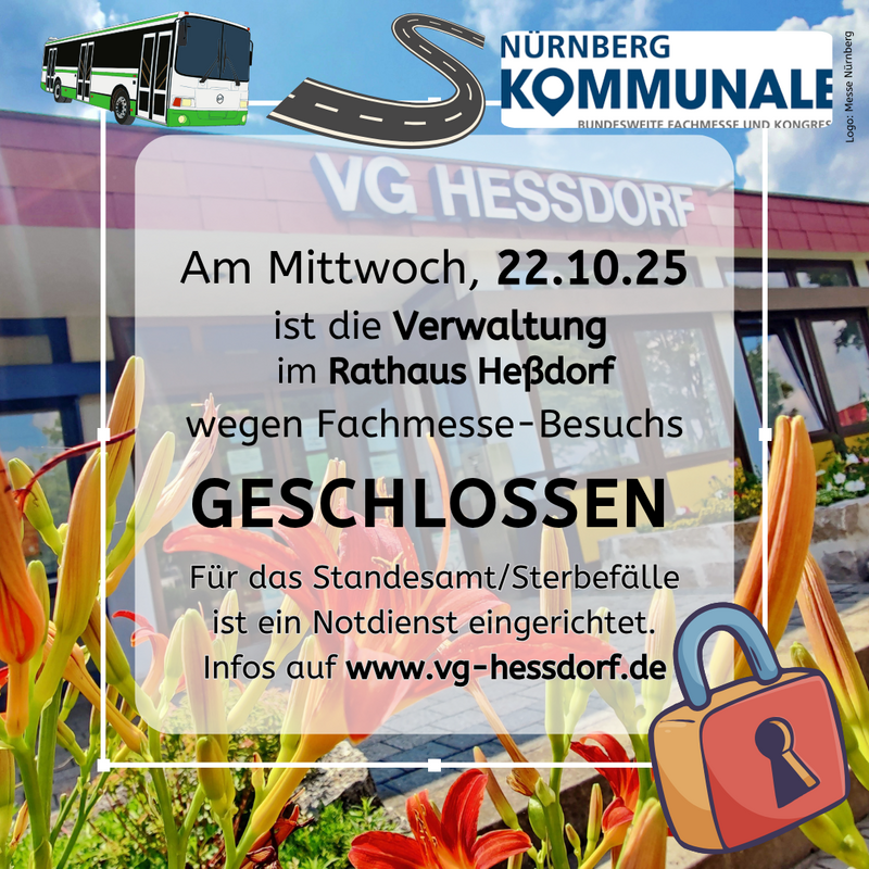 Verwaltung am 22.10.25 geschlossen