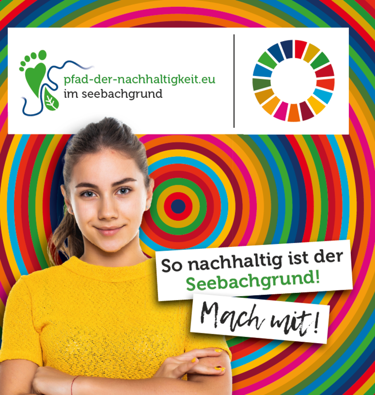 Pfad der Nachhaltigkeit im Seebachgrund - Flyer (Cover)