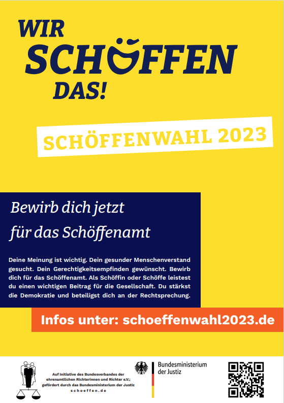 Schöffenwahl 2023 - Plakat