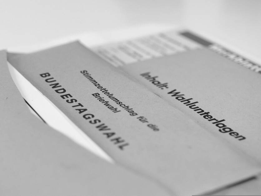 Wahlunterlagen Bundestagswahl
