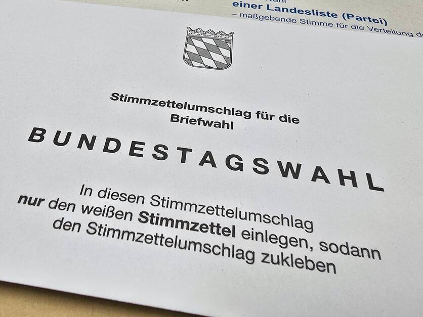Bundestagswahl 2025 - Briefwahlunterlagen