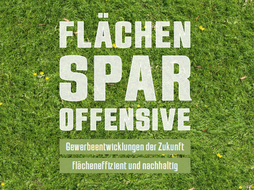 Broschüre/Praxisleitfaden "Flächensparoffensive" - Titelbild