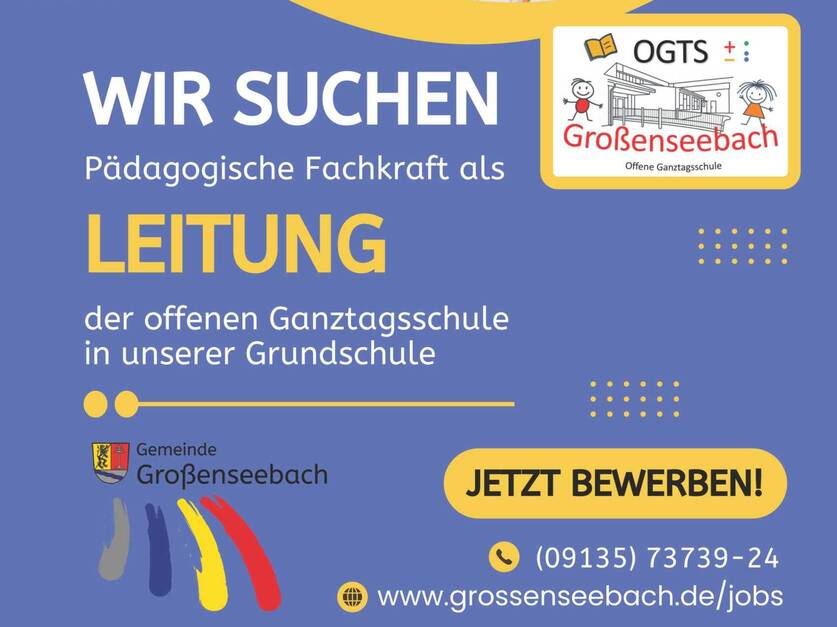 Stellenanzeige OGTS-Leitung Grundschule Großenseebach