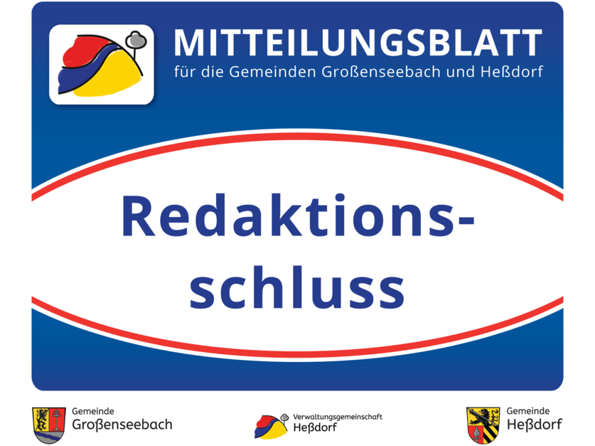 Mitteilungsblatt Redaktionsschluss