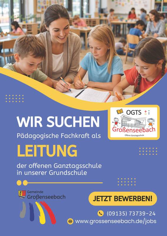 Stellenanzeige OGTS-Leitung Grundschule Großenseebach