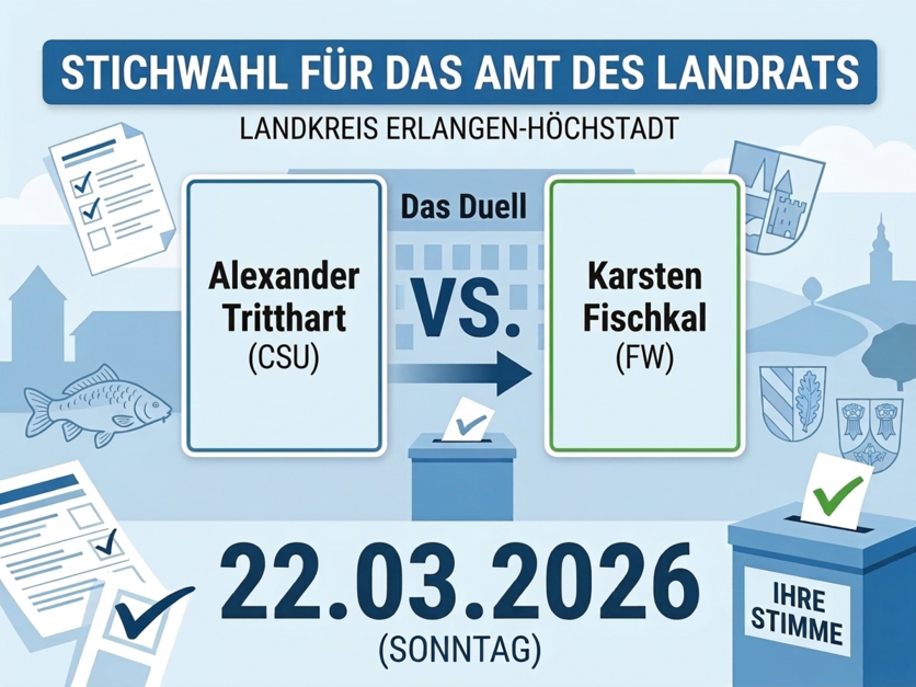 Kommunalwahl 2026: Stichwahl-Termin Landrat 22.03.2026