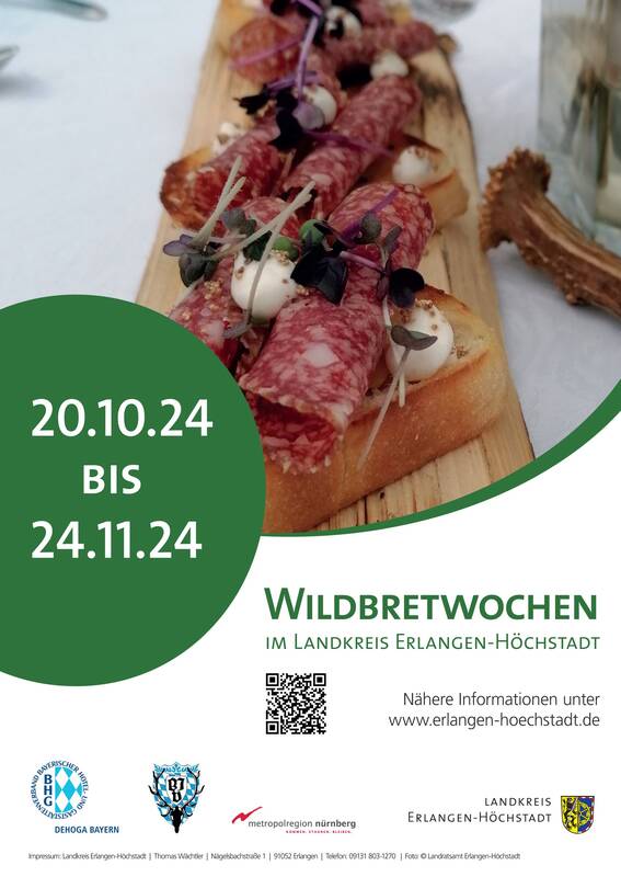 Wildbretwochen 2024 im Landkreis Erlangen-Höchstadt - Titelbild der Broschüre