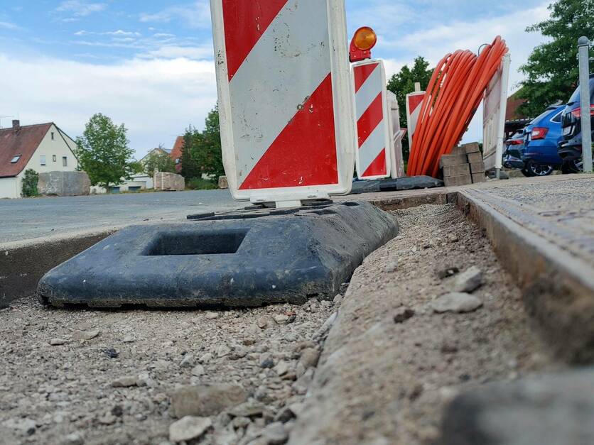 Glasfaser-Bauarbeiten Telekom Heßdorf