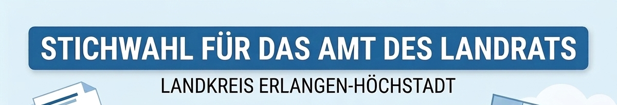 Kommunalwahl 2026: Stichwahl-Termin Landrat 22.03.2026