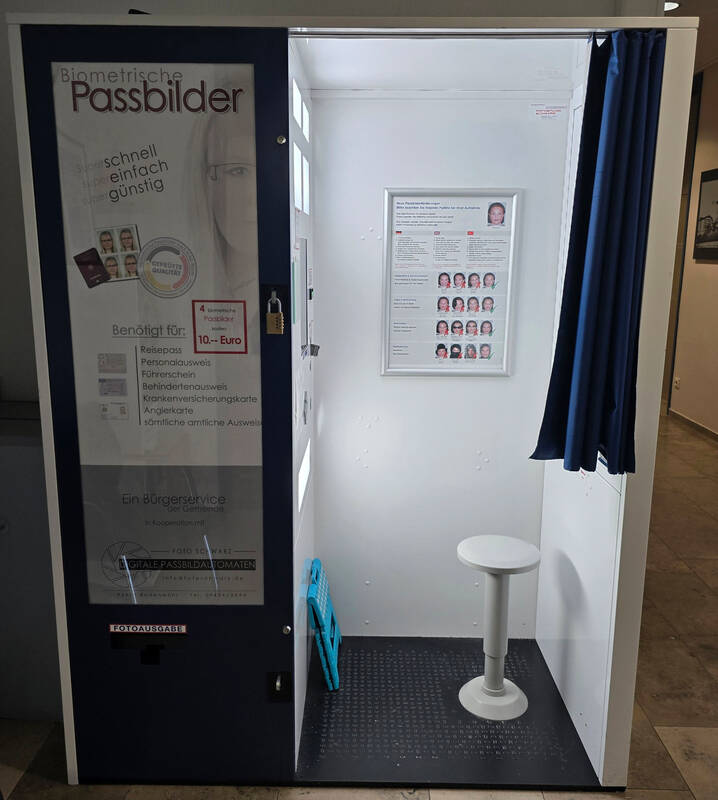 Fotoautomat Passfotos Rathaus Heßdorf