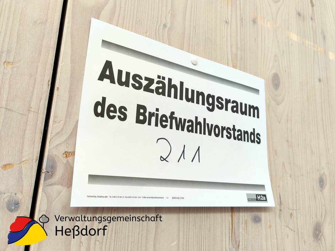 Briefwahl Auszählungsraum