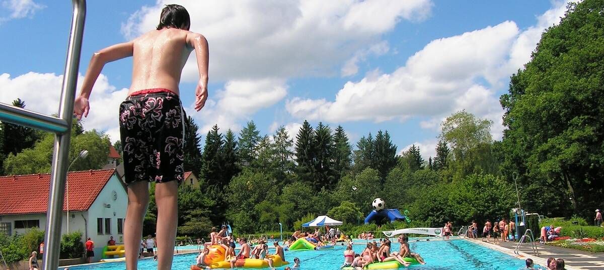 Spaß im Freibad