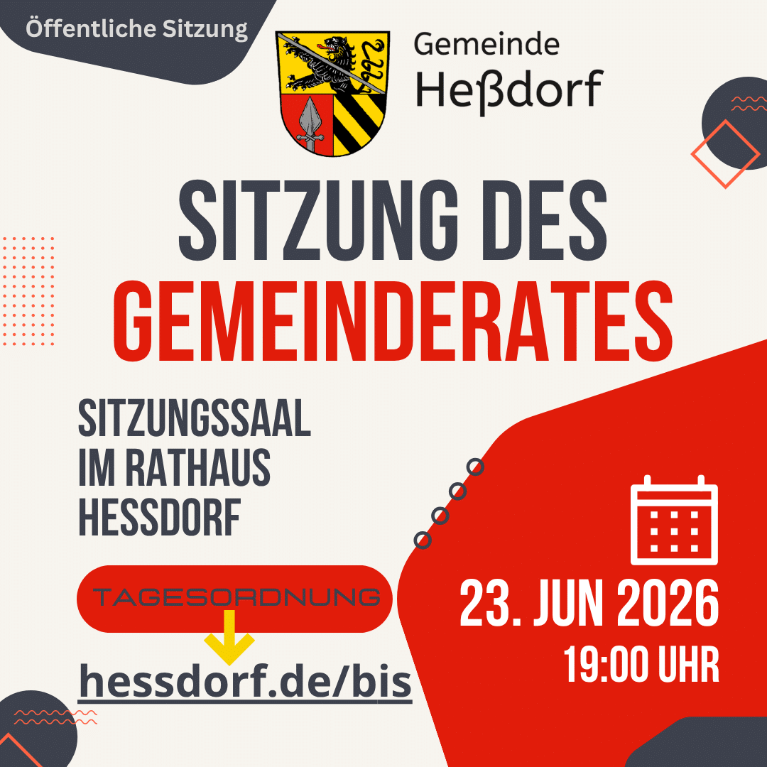 Gemeinderatssitzung Heßdorf 23.06.2026
