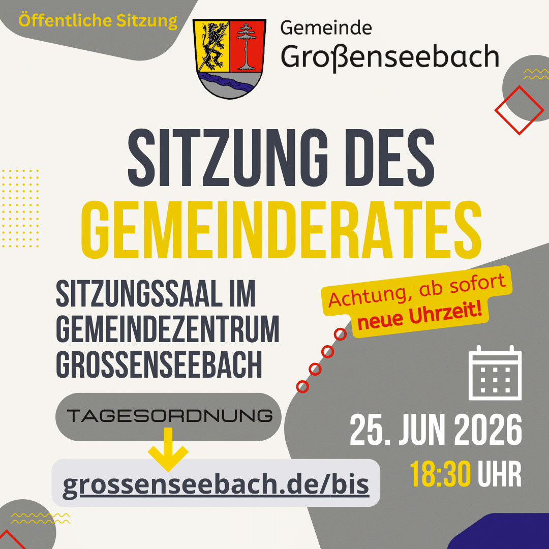 Gemeinderat Großenseebach 25.06.26