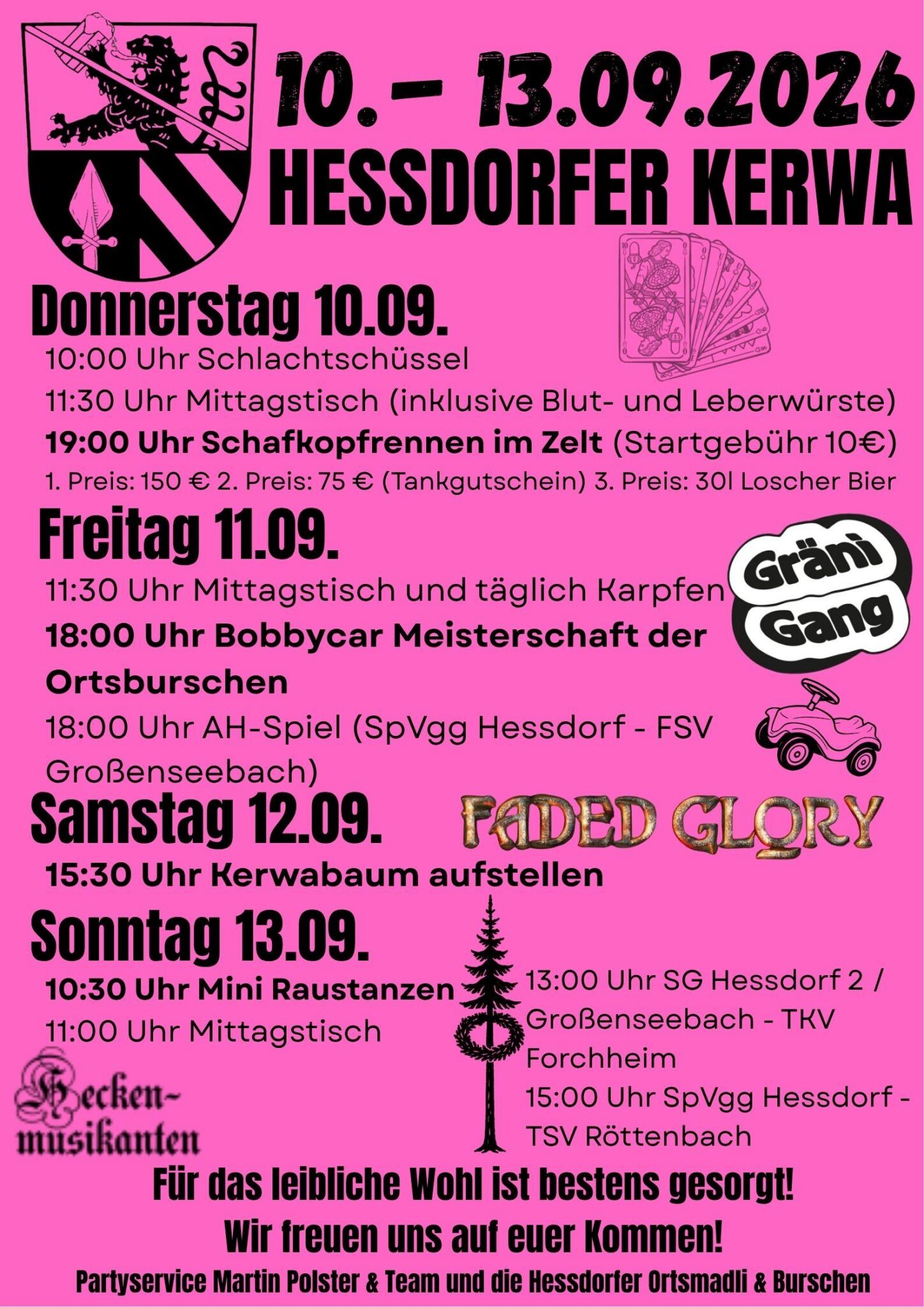 Heßdorfer Kerwa 2026 Plakat
