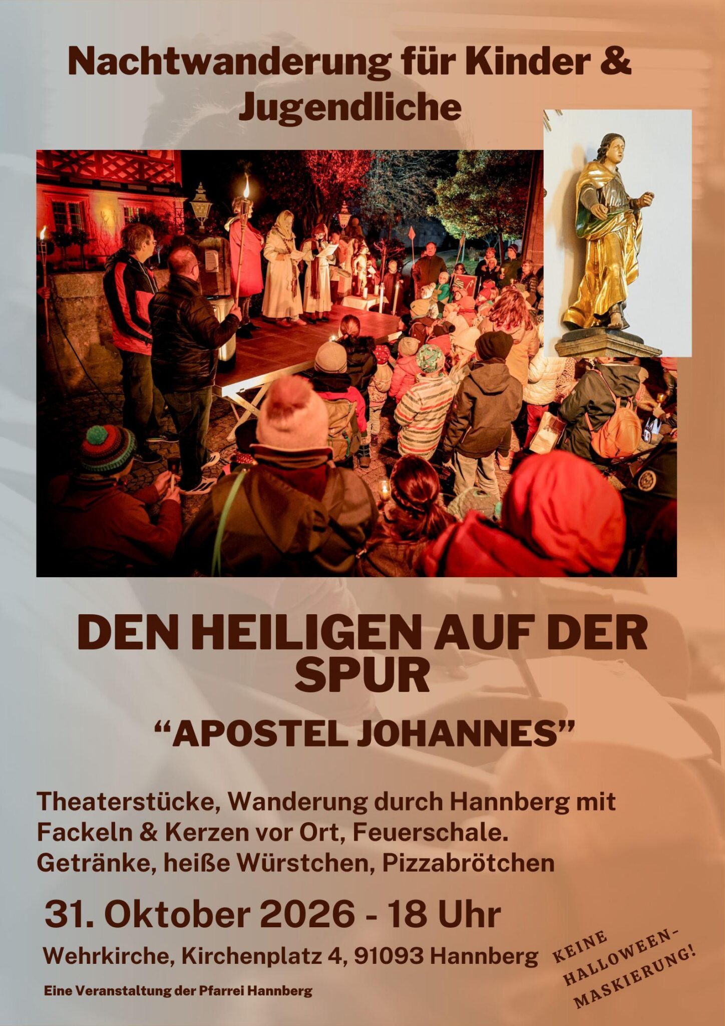Nachwanderung für Kinder & Jugendliche: "Den Heiligen auf der Spur" 31.10.2026