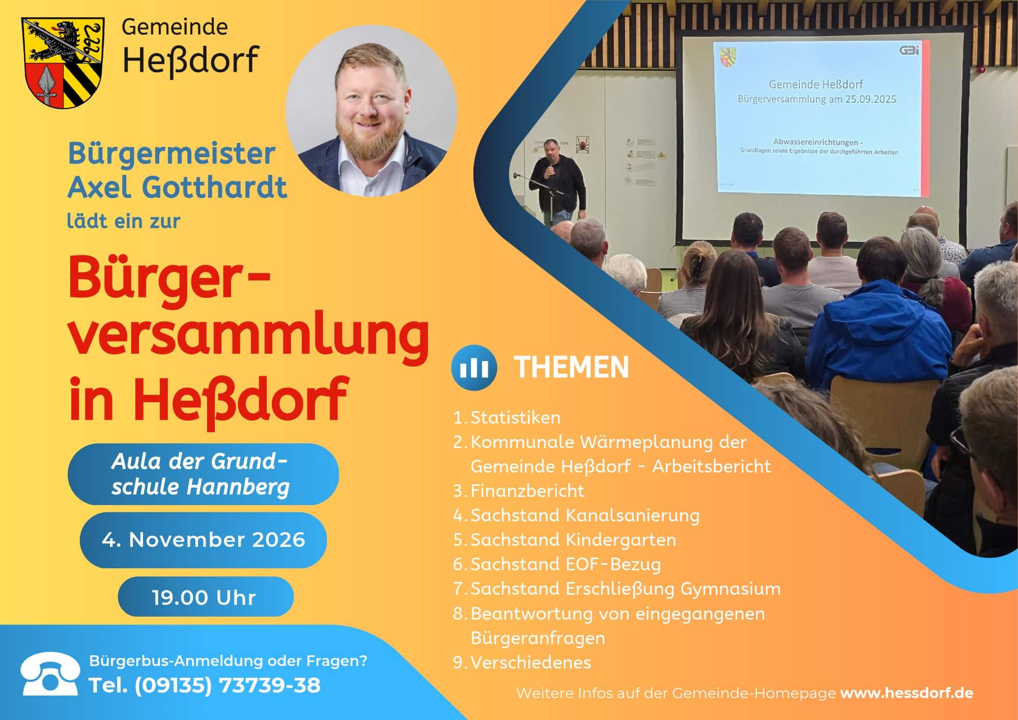 Bürgerversammlung Heßdorf 04.11.2026 Einladung mit Tagesordnung
