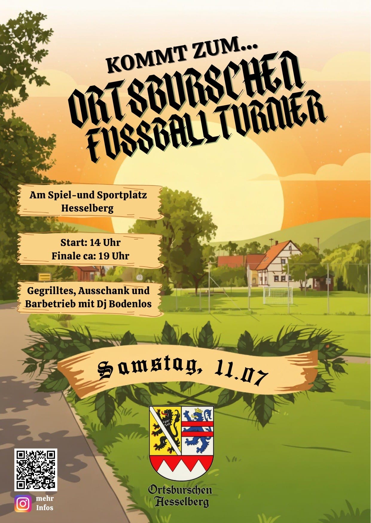 1. Hesselberger Ortsburschen-Fußballturnier 11.07.2026
