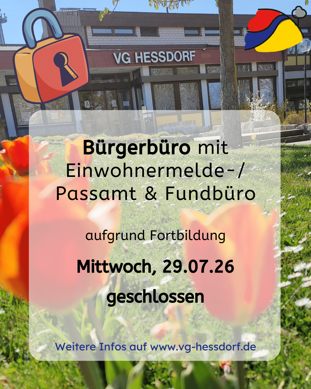 Bürgerbüro geschlossen 29.07.26
